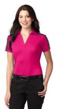 Port Authority® Ladies Silk Touch Performance Colorblock Stripe Polo